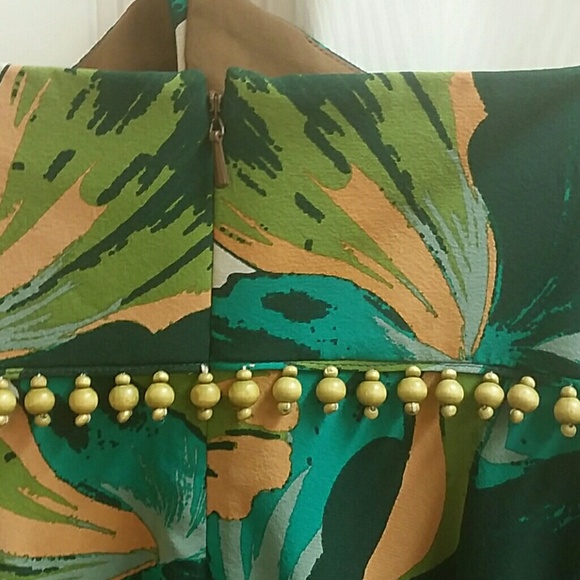 Nicole Miller Silk Cami Size P Wood Beads - Picture 5 of 8